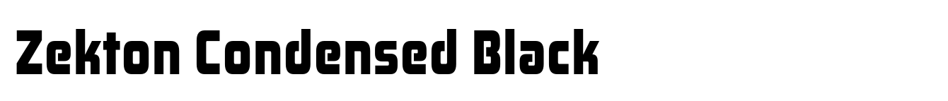 Zekton Condensed Black image
